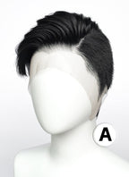 Short Lace Front Wig with Shaved Side - 2 Styles Available | Multiple Colors | Free 2 Wig Caps Included LF8127
