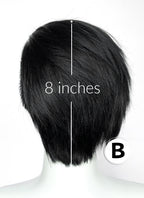 Short Lace Front Wig with Shaved Side - 2 Styles Available | Multiple Colors | Free 2 Wig Caps Included LF8127