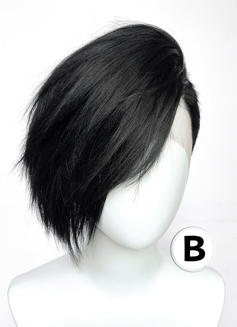 Short Lace Front Wig with Shaved Side - 2 Styles Available | Multiple Colors | Free 2 Wig Caps Included LF8127