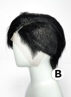 Short Lace Front Wig with Shaved Side - 2 Styles Available | Multiple Colors | Free 2 Wig Caps Included LF8127