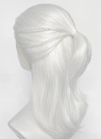 White Braided Lace Front Synthetic Men's Wig LF8132