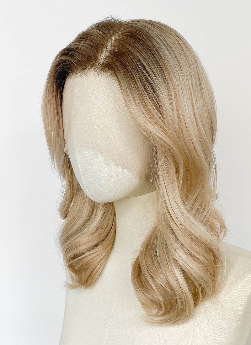 The Boys Starlight Mixed Blonde With Dark Roots Wavy 13" x 6" Lace Top Synthetic Wig LF8135