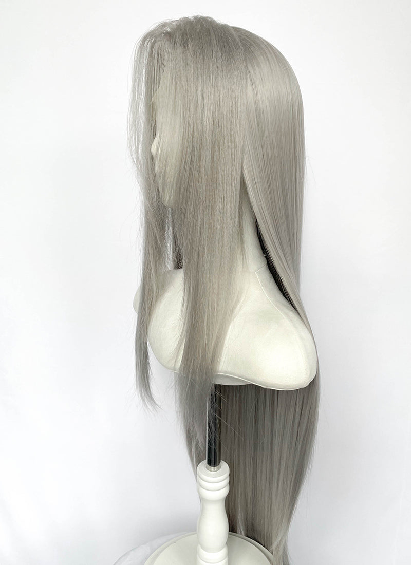 Final Fantasy Sephiroth Grey Straight Lace Front Synthetic Men's Wig LF8141