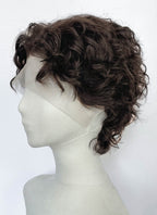 Spider-Man Peter Parker Brunette Curly Lace Front Synthetic Men's Wig LF8144