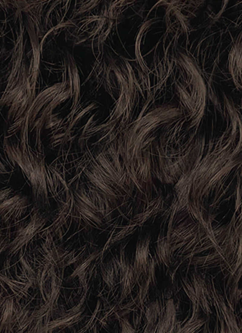 Spider-Man Peter Parker Brunette Curly Lace Front Synthetic Men's Wig LF8144
