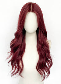 Red Wavy Lace Front Synthetic Wig LFCS258