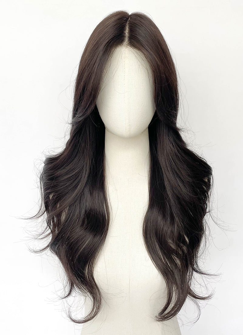 Brunette Wavy Lace Front Synthetic Wig LFCS263