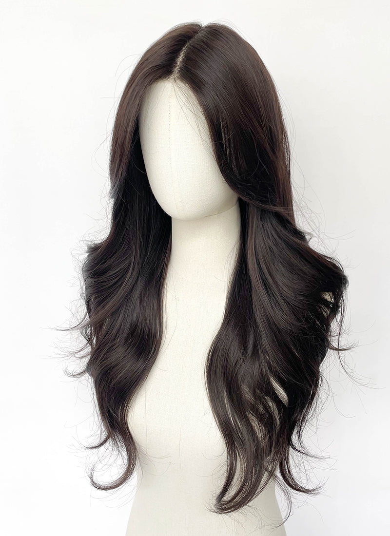Brunette Wavy Lace Front Synthetic Wig LFCS263