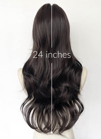 Brunette Wavy Lace Front Synthetic Wig LFCS263