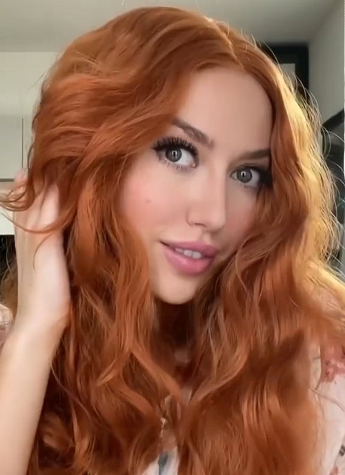 Ginger Wavy Lace Front Synthetic Wig LFK5531