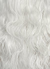 White Wavy Lace Front Synthetic Hair Men's Wig LFM001