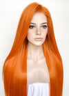 Orange Straight 13" x 6" Lace Top Kanekalon Synthetic Wig LFS025