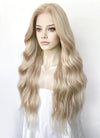 Ash Blonde Wavy 13" x 6" Lace Top Kanekalon Synthetic Hair Wig LFS042