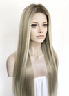 Mixed Blonde Money Piece Straight 13" x 6" Lace Top Lace Front Synthetic Wig LFS046