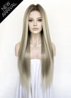 Mixed Blonde Money Piece Straight 13" x 6" Lace Top Lace Front Synthetic Wig LFS046