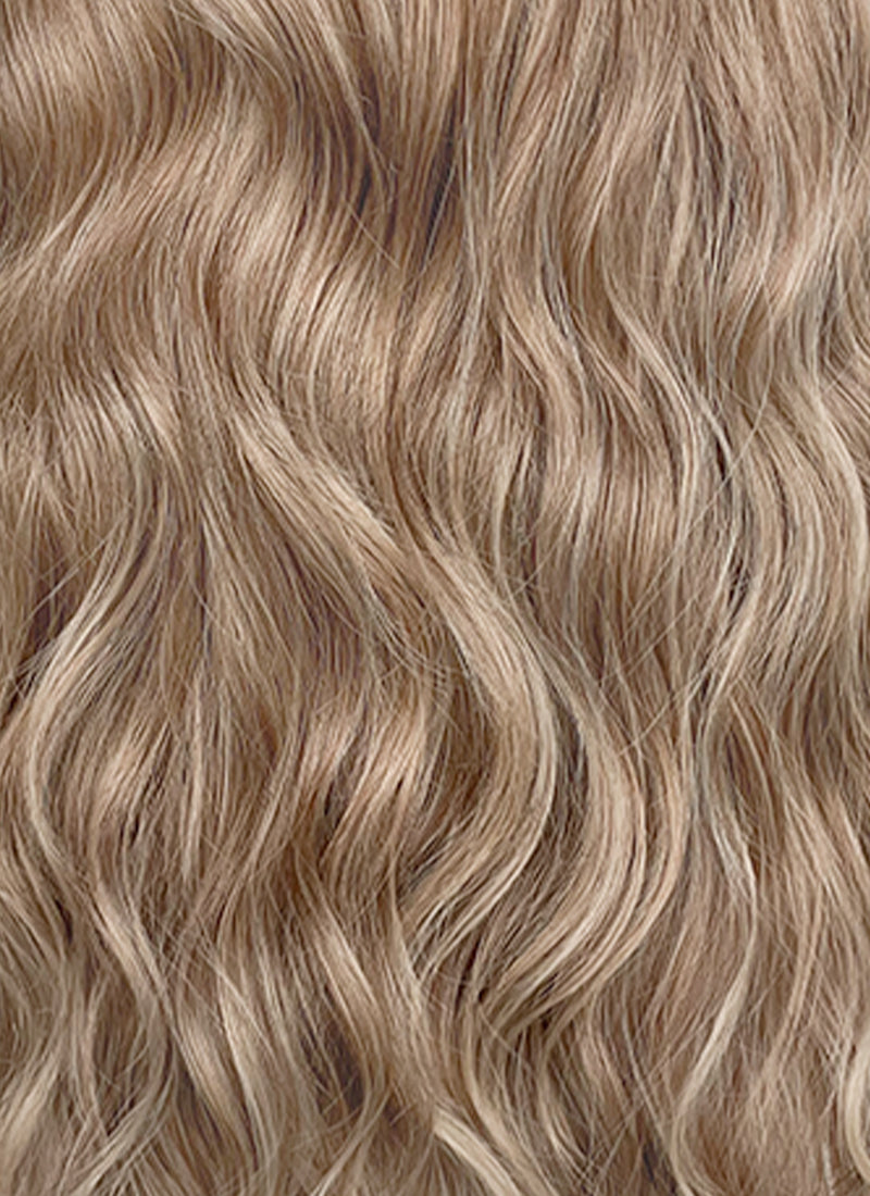 Ash Blonde Wavy 13" x 6" Lace Top Kanekalon Synthetic Hair Wig LFS058