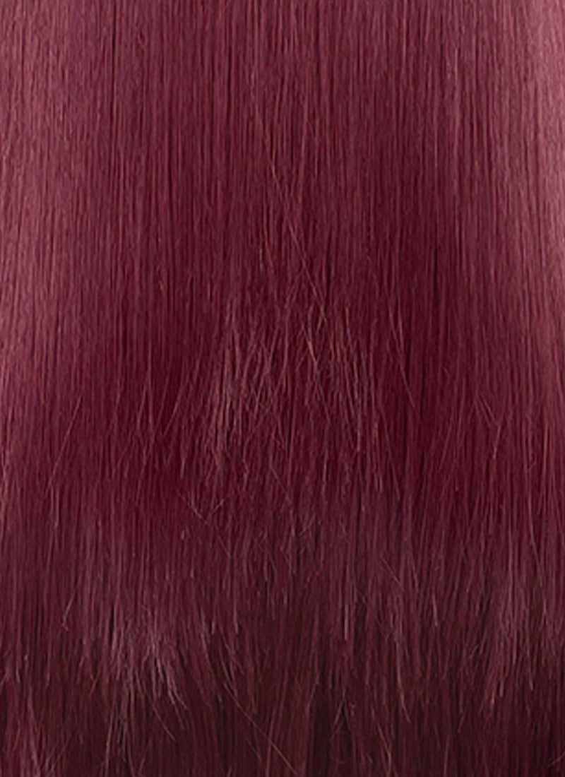 Reddish Purple Straight 13" x 6" Lace Top Kanekalon Synthetic Hair Wig LFS063
