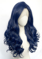 Blue Wavy Lace Front Synthetic Wig LN6040
