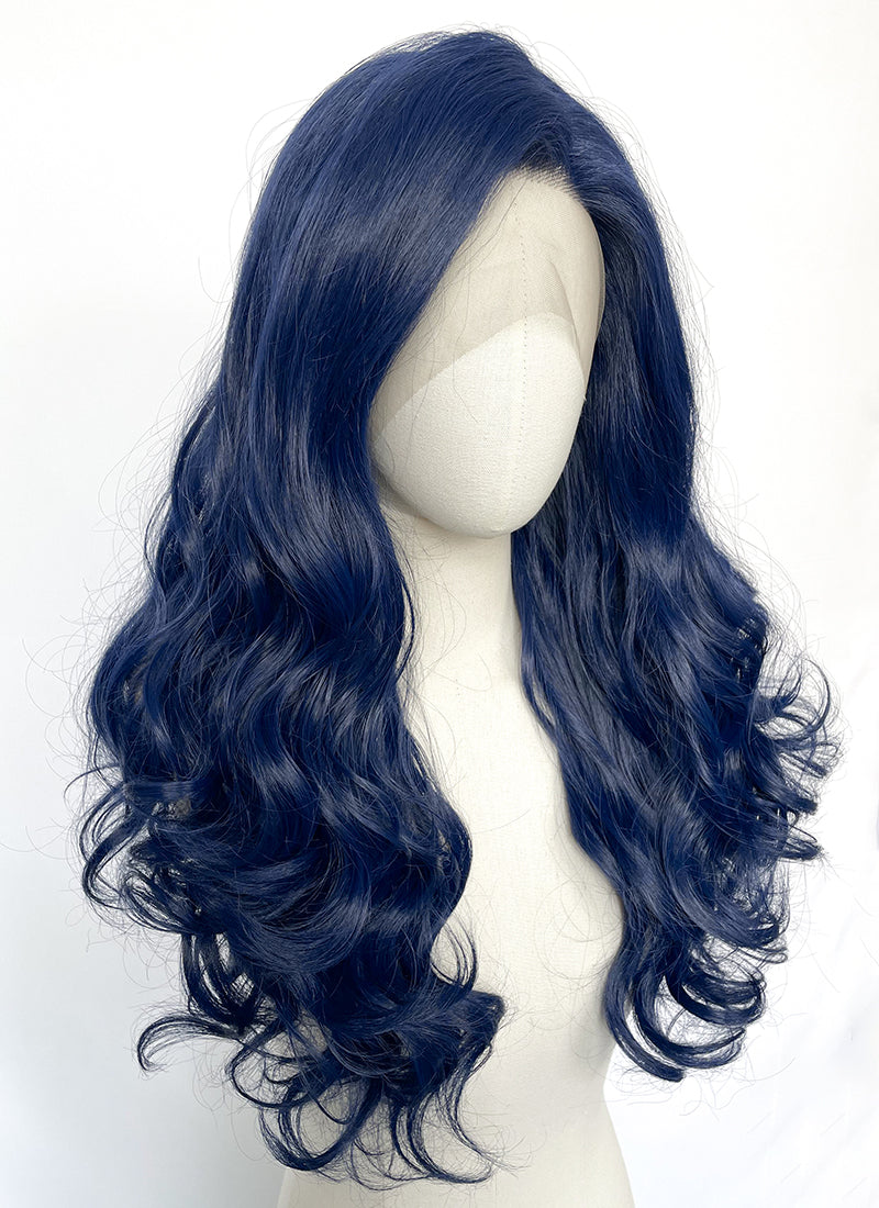 Blue Wavy Lace Front Synthetic Wig LN6040