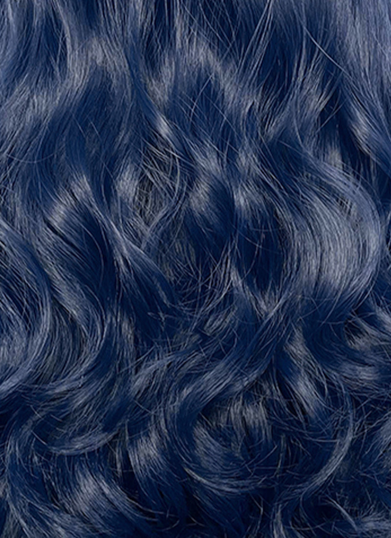 Blue Wavy Lace Front Synthetic Wig LN6040