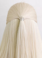 House of the Dragon Daemon Targaryen Platinum Blonde Straight Lace Front Synthetic Men's Wig LW4016