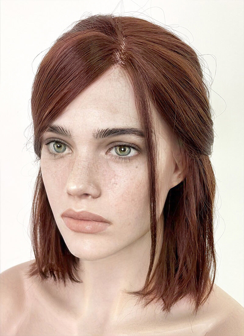 The Last of Us Ellie Williams Brunette Wavy Lace Front Synthetic Wig LW4018