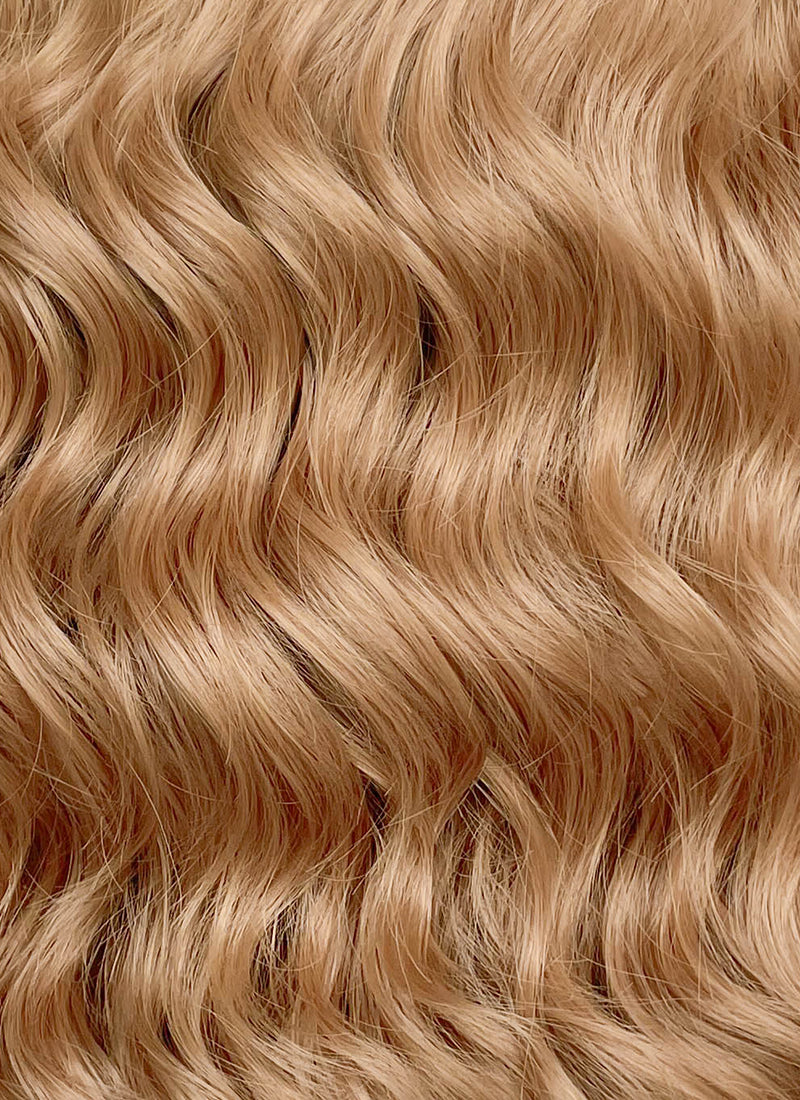 Golden Blonde Wavy Lace Front Synthetic Wig LW4052