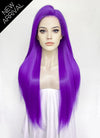 Purple Straight Lace Front Synthetic Wig LW4055