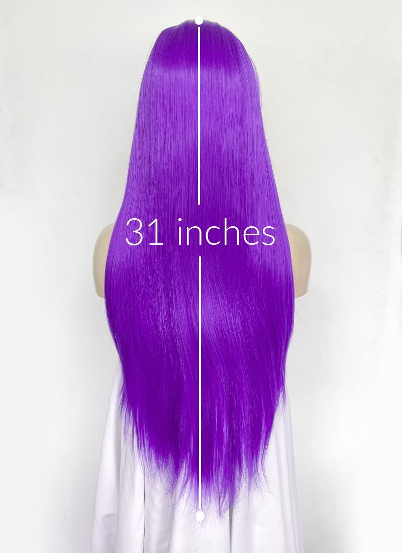 Purple Straight Lace Front Synthetic Wig LW4055