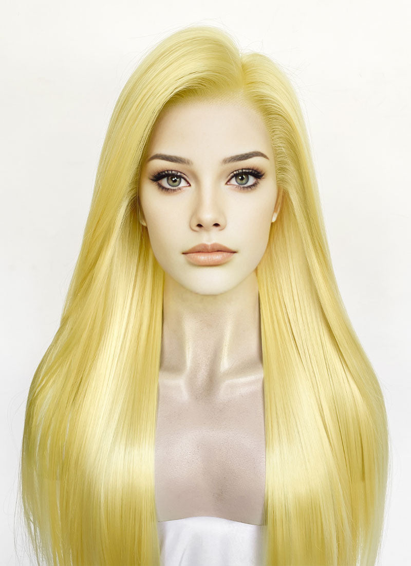 Blonde Straight Lace Front Synthetic Wig LW4058