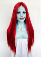 The Nightmare Before Christmas Sally Auburn Lace Front Synthetic Wig LW4072
