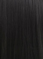 Straight Yaki Jet Black Lace Front Synthetic Wig LF701R