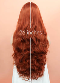 Ginger Wavy Lace Front Synthetic Wig LW735 - Wig Is Fashion Australia