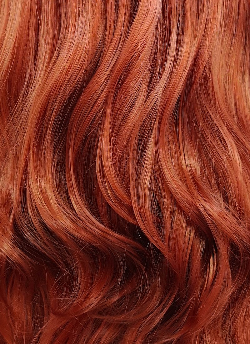 Ginger Wavy Lace Front Synthetic Wig LW735 - Wig Is Fashion Australia