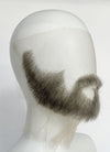 Handmade HD Lace Realistic Grey Beard and Moustache Facial Hair Set MB001
