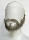 Handmade HD Lace Realistic Grey Beard and Moustache Facial Hair Set MB001