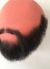 Arcane Jayce Talis Handmade HD Lace Realistic Black Beard and Moustache Facial Hair Set MB005
