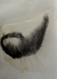Arcane Jayce Talis Handmade HD Lace Realistic Black Beard and Moustache Facial Hair Set MB005