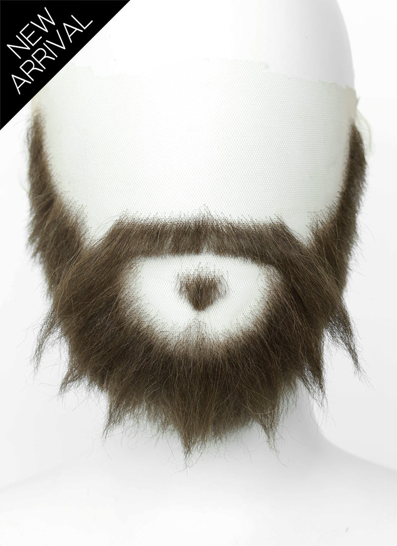Overwatch Cole Cassidy Handmade HD Lace Realistic Ash Brown Full Beard and Moustache Facial Hair Set MB013