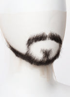 Marvel Doctor Strange Handmade HD Lace Realistic Natural Black Extended Goatee Beard and Moustache Facial Hair Set MB017