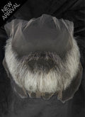 Handmade HD Lace Realistic Blonde Mixed Grey Full Beard and Moustache Facial Hair Set MB021