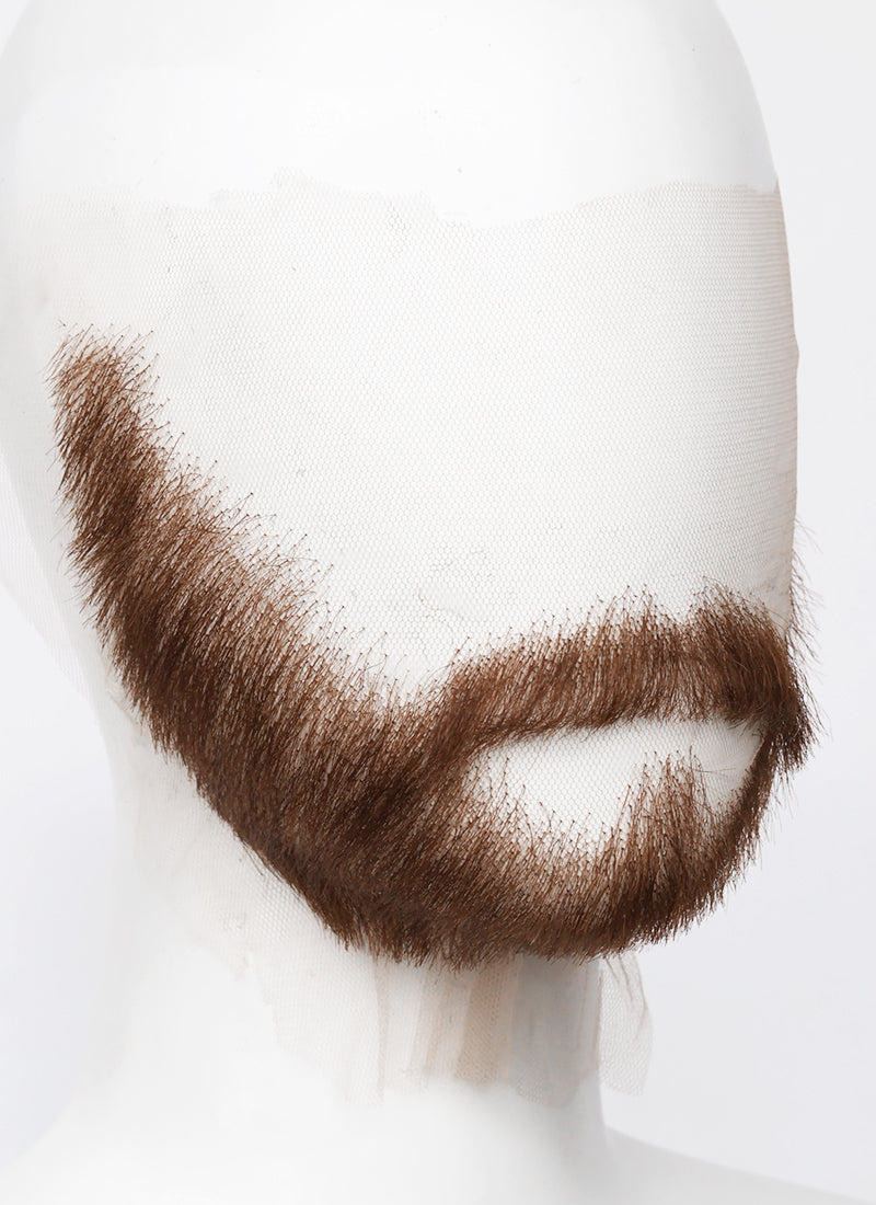 Critical Role Caleb Widogast Handmade HD Lace Realistic Auburn Long Stubble Beard and Moustache Facial Hair Set MB025