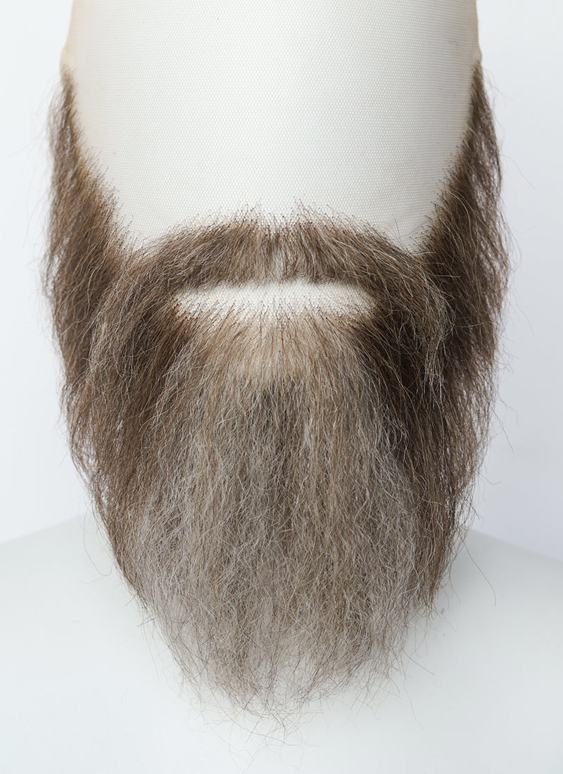 The New Avengers Thunderbolts Red Guardian Alexei Shostakov Handmade HD Lace Realistic Brown Mixed Grey Ducktail Beard and Moustache Facial Hair Set MB041