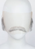 Handmade HD Lace Realistic Silver Grey Beard and Moustache Facial Hair Set MB043