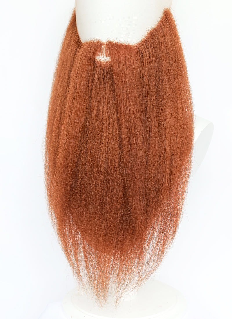 Vikings / LARP Handmade HD Lace Realistic Ginger Beard and Moustache Facial Hair Set MB048A