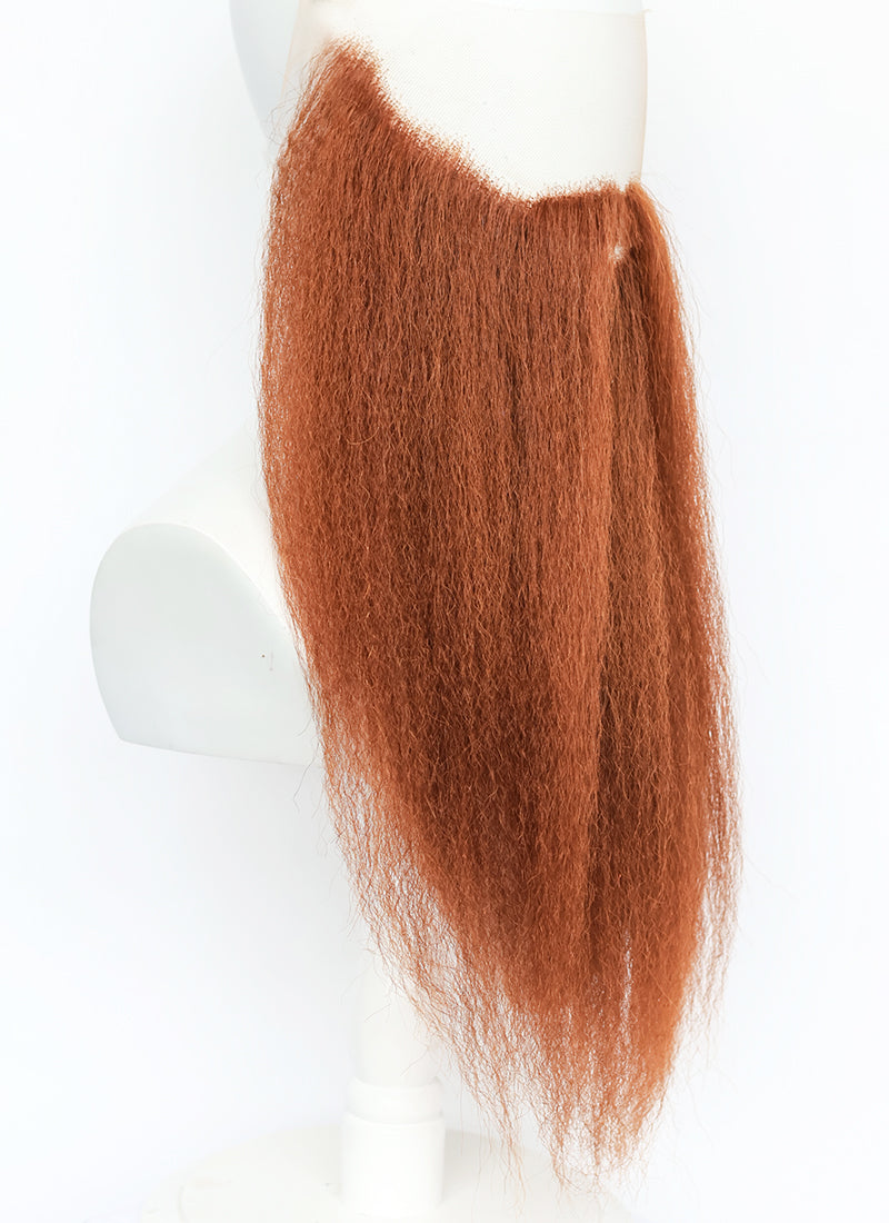 Vikings / LARP Handmade HD Lace Realistic Ginger Beard and Moustache Facial Hair Set MB048A