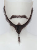 Critical Role The Legend of Vox Machina Shaun Gilmore Handmade HD Lace Realistic Purplish Black Beard and Moustache Facial Hair Set MB049