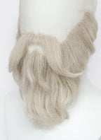 Salt and Pepper Handmade HD Lace Realistic Bandholz and Moustache Facial Hair Set MB050