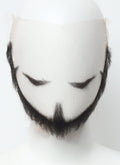 One Piece Dracule Mihawk Handmade HD Lace Realistic Black Beard and Moustache Facial Hair Set MB054