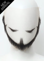 One Piece Dracule Mihawk Handmade HD Lace Realistic Black Beard and Moustache Facial Hair Set MB054